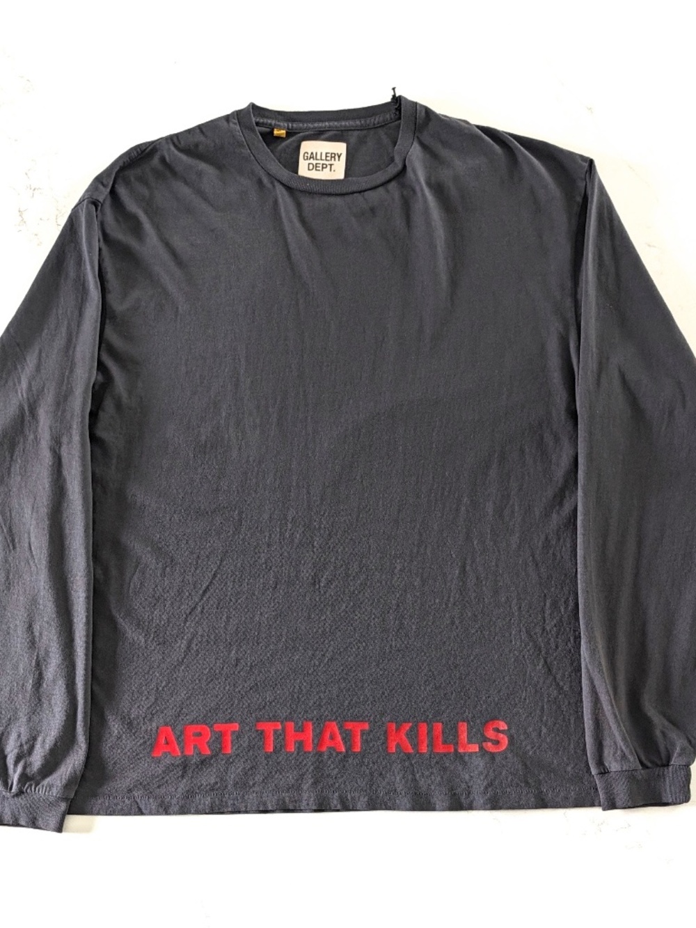 GALLERY DEPT Art That Kills Anarchy Long Sleeve T-Shirt XL Faded Black L/S NWT